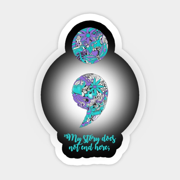 Suicide Prevention and Depression Awareness Sticker by Squidoodle